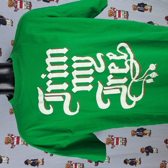 Vintage Trim my Tree one-size sleepwear oversized holiday Christmas t-shirt - Picture 1 of 7
